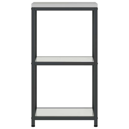 Kitchen Storage Shelf with Shelf Silver Galvanised steel