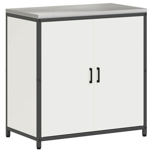 Kitchen Storage Cabinet HATTEM White 90 x 50 x 92 cm Steel