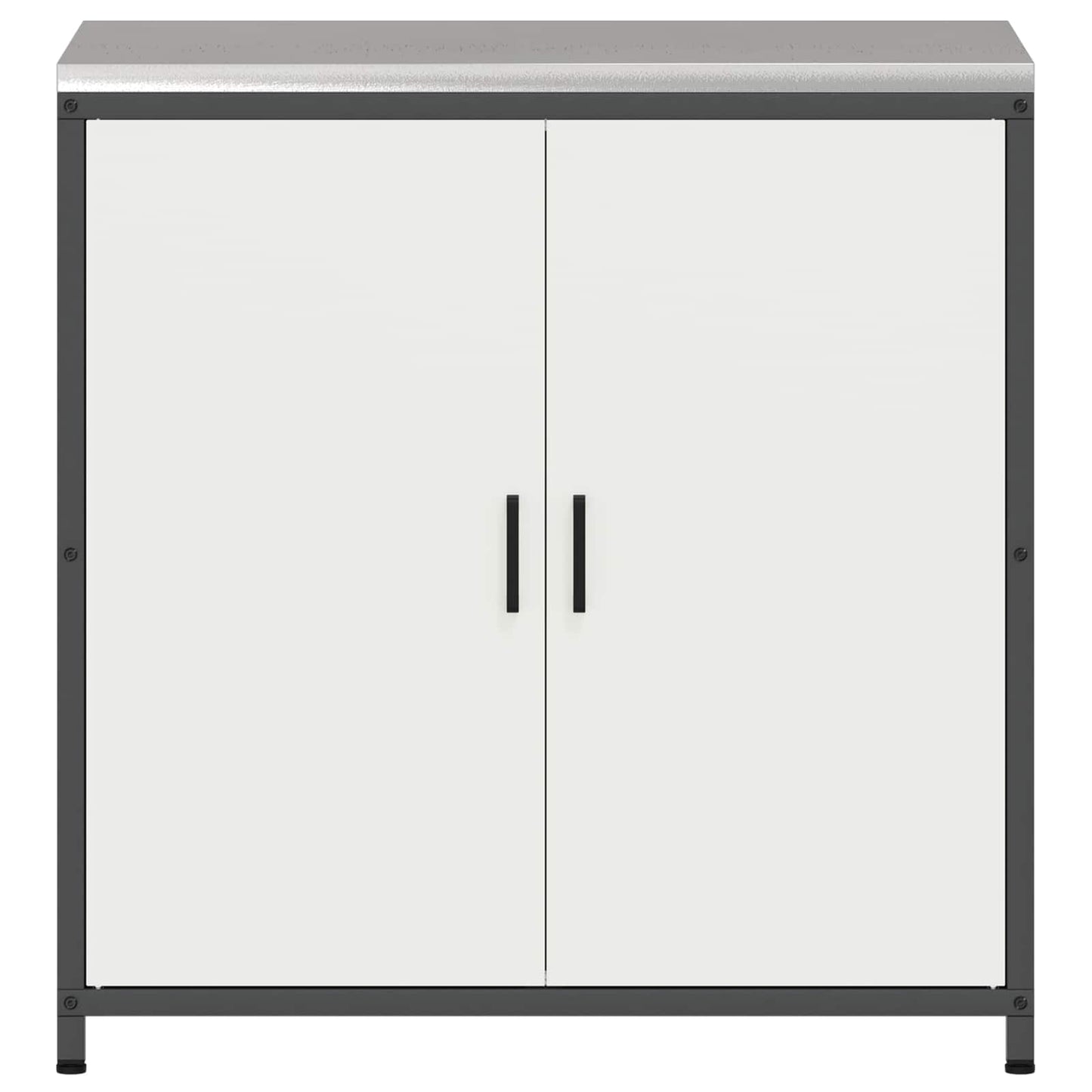 Kitchen Storage with Shelf White 90 x 50 x 92 cm Steel