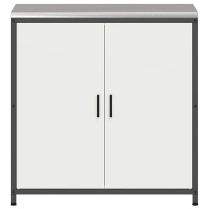 Kitchen Storage with Shelf White 90 x 50 x 92 cm Steel