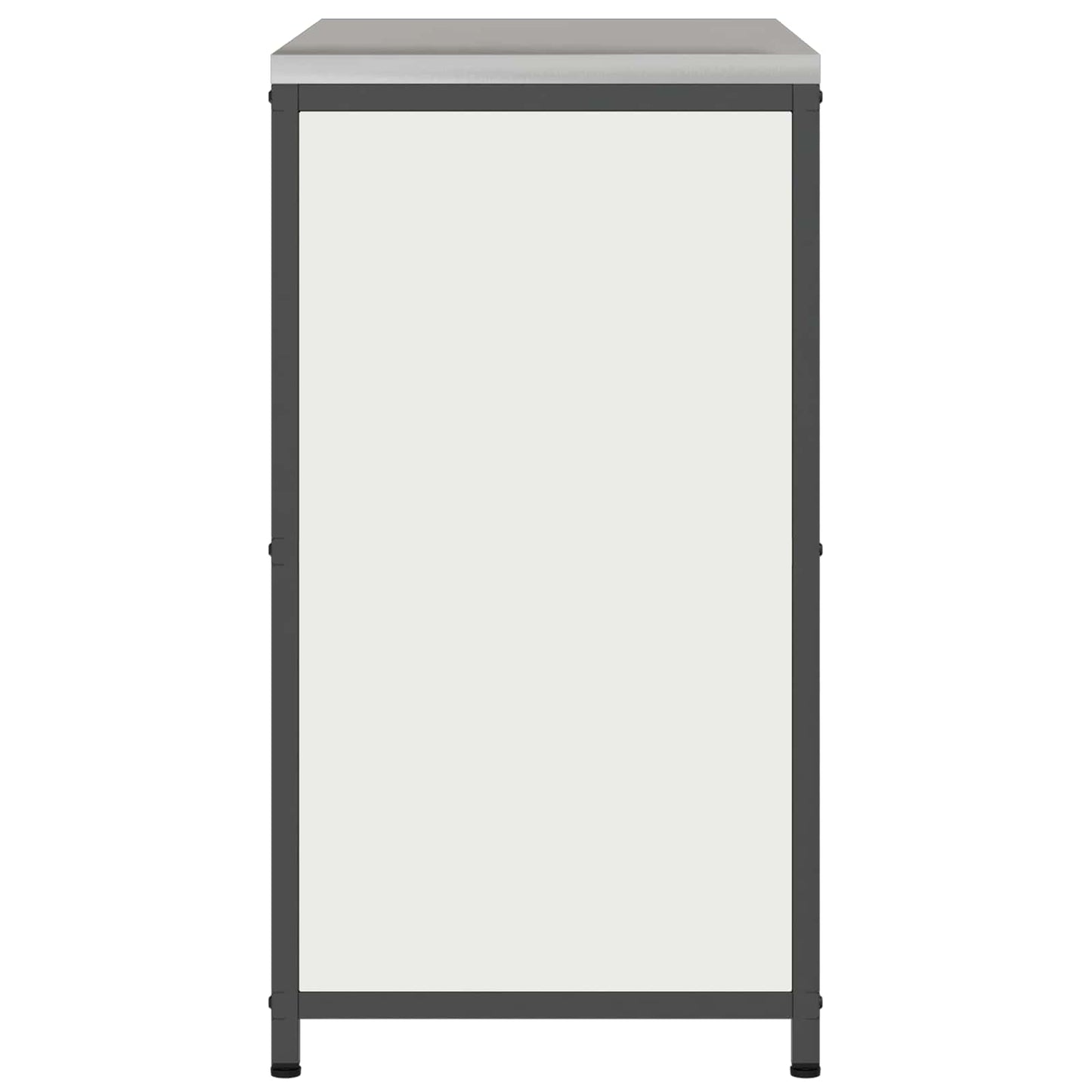 Kitchen Storage with Shelf White 90 x 50 x 92 cm Steel