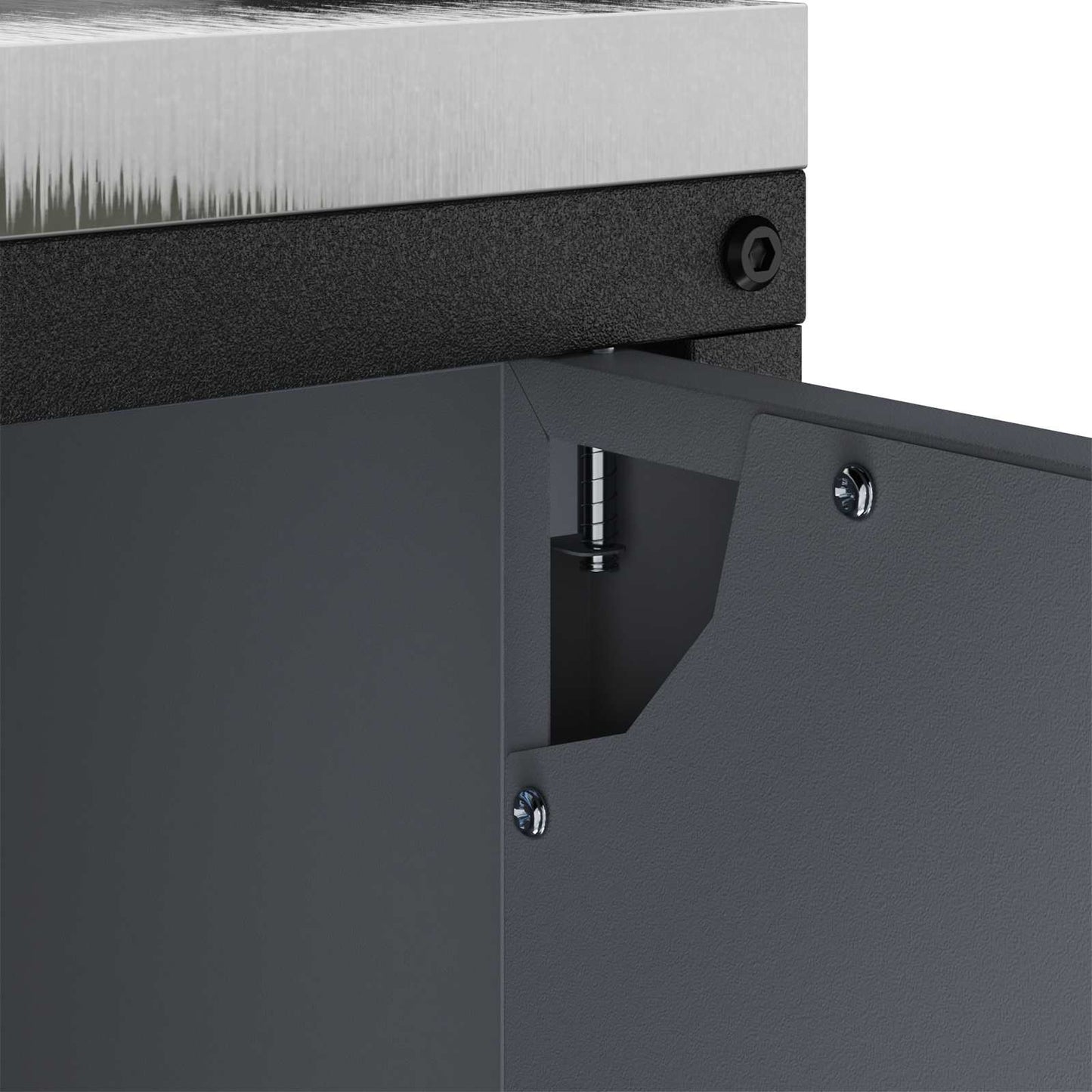 Kitchen Storage with Shelf Anthracite 90 x 50 x 92 cm Steel