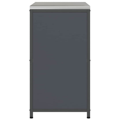 Kitchen Storage with Shelf Anthracite 90 x 50 x 92 cm Steel