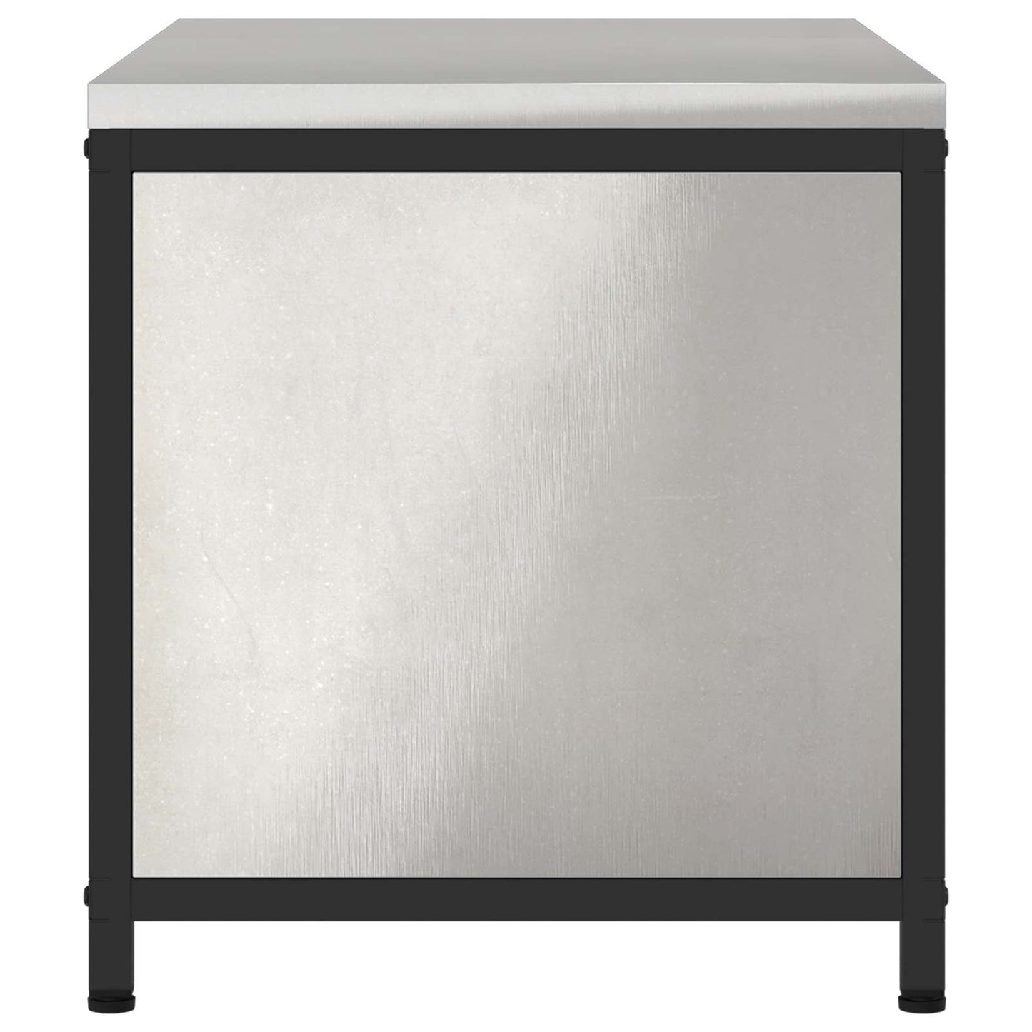 Kitchen Storage with Shelf Silver 90 x 50 x 53 cm Steel