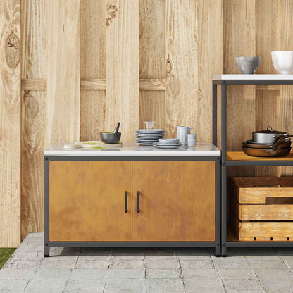 Kitchen Storage HATTEM Rusty 90 x 50 x 53 cm Steel