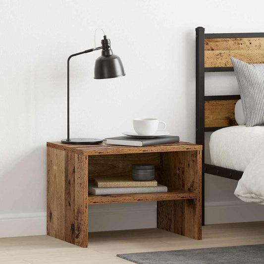 Bedside Cabinet 2 pcs Old wood 40 x 40 x 30 cm Engineered wood