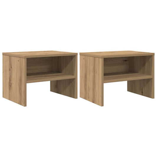 Bedside Cabinet 2 pcs Artisan oak 40 x 40 x 30 cm