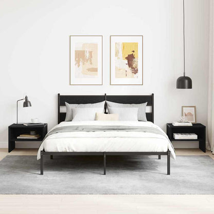 Bedside Cabinet Black oak 40 x 40 x 30 cm Engineered wood