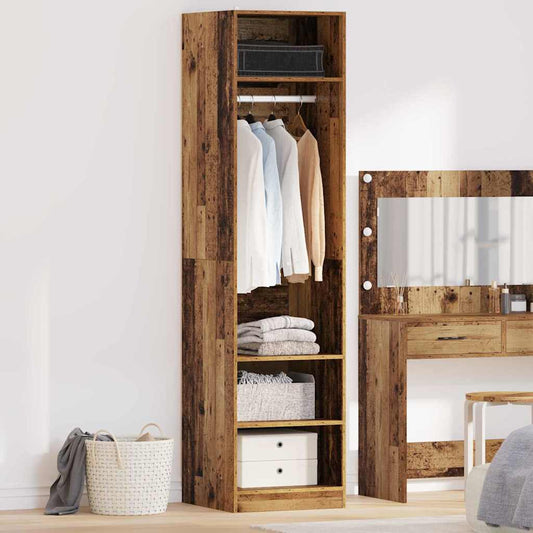 Wardrobe with Shelf with Storage Old wood Engineered wood