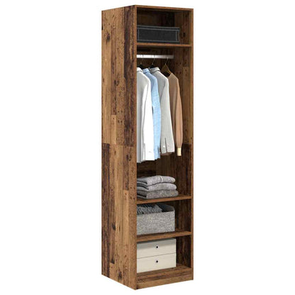 Wardrobe with Shelf with Storage Old wood Engineered wood