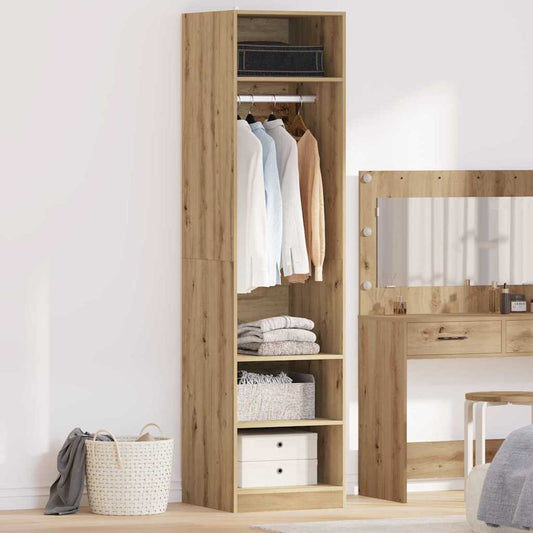 Wardrobe with Shelf with Storage Artisan oak Engineered wood