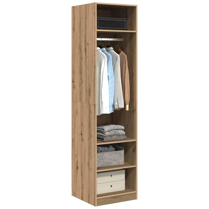 Wardrobe with Shelf with Storage Artisan oak Engineered wood