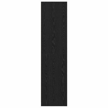 Wardrobe with Shelf with Storage Black oak Engineered wood