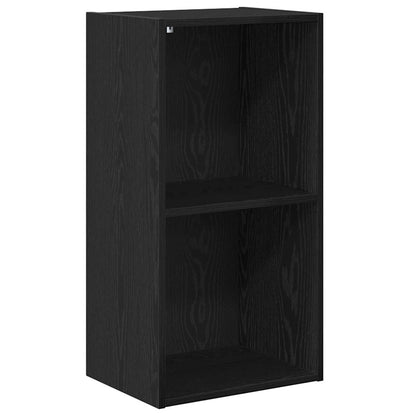 Bookcase Black oak 40 x 30 x 77 cm Engineered Wood