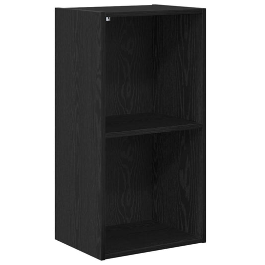 Bookcase Black oak 40 x 30 x 77 cm Engineered Wood