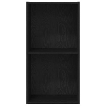 Bookcase Black oak 40 x 30 x 77 cm Engineered Wood