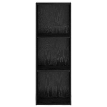 Bookcase Black oak 40 x 30 x 114 cm Engineered Wood