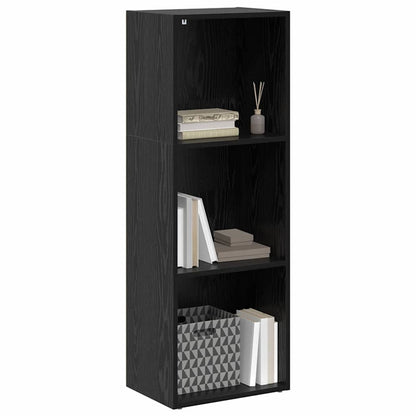 Bookcase Black oak 40 x 30 x 114 cm Engineered Wood