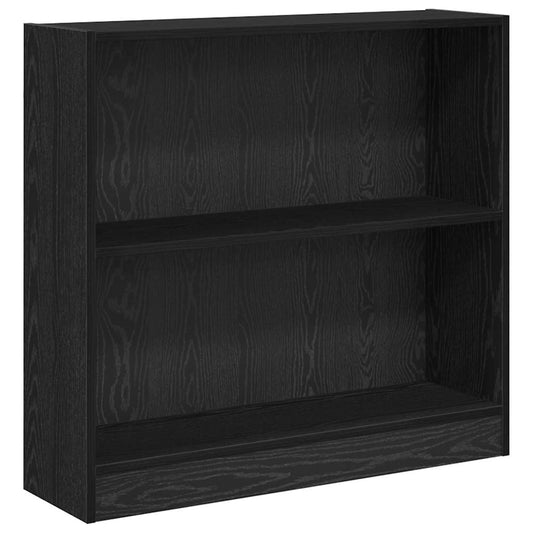 Bookshelf 80 x 24 x 76 cm Engineered Wood Black Oak