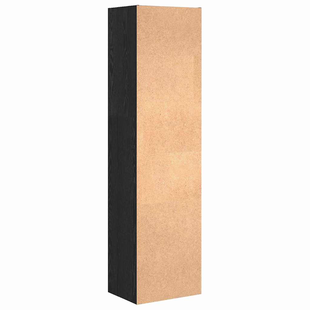 Bookcase Black oak 40 x 30 x 152 cm Engineered Wood