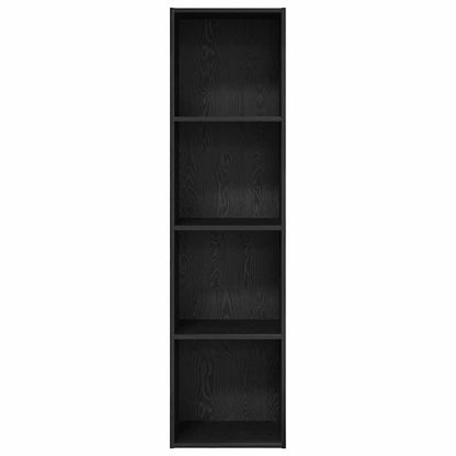 Bookcase Black oak 40 x 30 x 152 cm Engineered Wood
