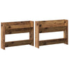 Wall Shoe Cabinet with Shelf Wall-mounted Other with Storage 2 pcs Old wood Engineered wood