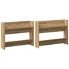 Wall Shoe Cabinet with Shelf 2 pcs Artisan oak Engineered wood