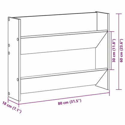 Shoe Cabinet 2 pcs 81 x 18 x 60 cm Engineered Wood Artisan Oak