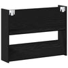 Wall Shoe Cabinet with Shelf Wall-mounted Other with Storage Black oak Engineered wood
