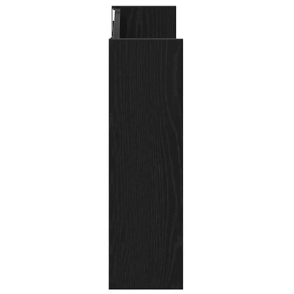 Shoe Cabinet Black Oak 82 x 18 x 60 cm Engineered Wood