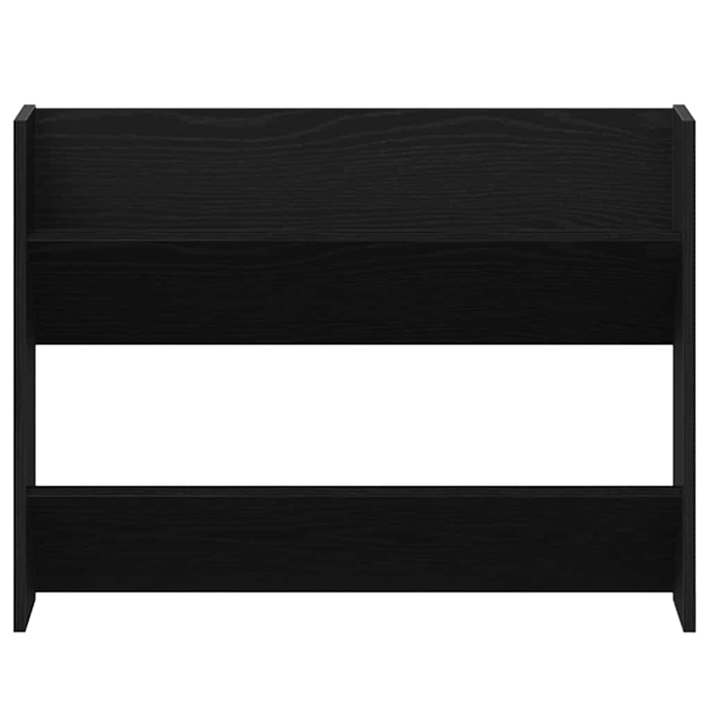 Shoe Cabinet 2 pcs Black Oak 83 x 18 x 60 cm Engineered Wood