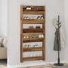 Wall Shoe Cabinet with Shelf Wall-mounted Other with Storage 2 pcs Old wood Engineered wood