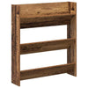 Wall Shoe Cabinet with Shelf Wall-mounted Other with Storage 2 pcs Old wood Engineered wood