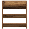 Wall Shoe Cabinet with Shelf Wall-mounted Other with Storage 2 pcs Old wood Engineered wood