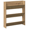 Wall Shoe Cabinet with Shelf 2 pcs Artisan oak Engineered wood
