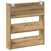 Wall Shoe Cabinet with Shelf 2 pcs Artisan oak Engineered wood