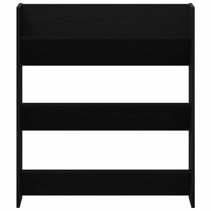 Shoe Cabinet 2 pcs Black Oak 86 x 18 x 90 cm Engineered Wood
