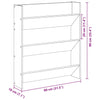 Wall Shoe Cabinet with Shelf Wall-mounted Other with Storage 2 pcs Black oak Engineered wood
