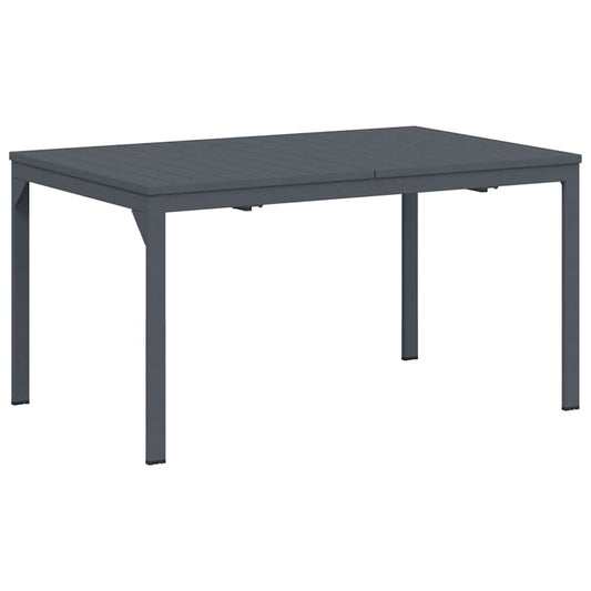 Outdoor Dinner Table Folding Anthracite 210 x 90 x 73 cm Steel