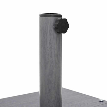 Parasol Base Dark Grey Wood Look 45 x 45 x 31 cm