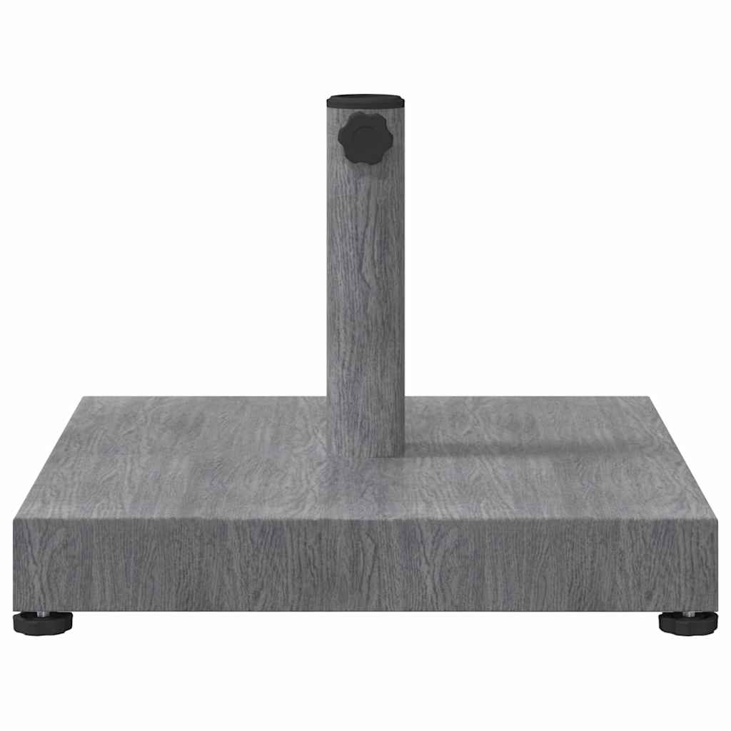 Parasol Base Dark Grey Wood look 45 x 45 x 31.5 cm