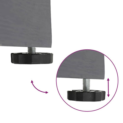 Parasol Base Dark Grey Wood look 45 x 45 x 31.5 cm