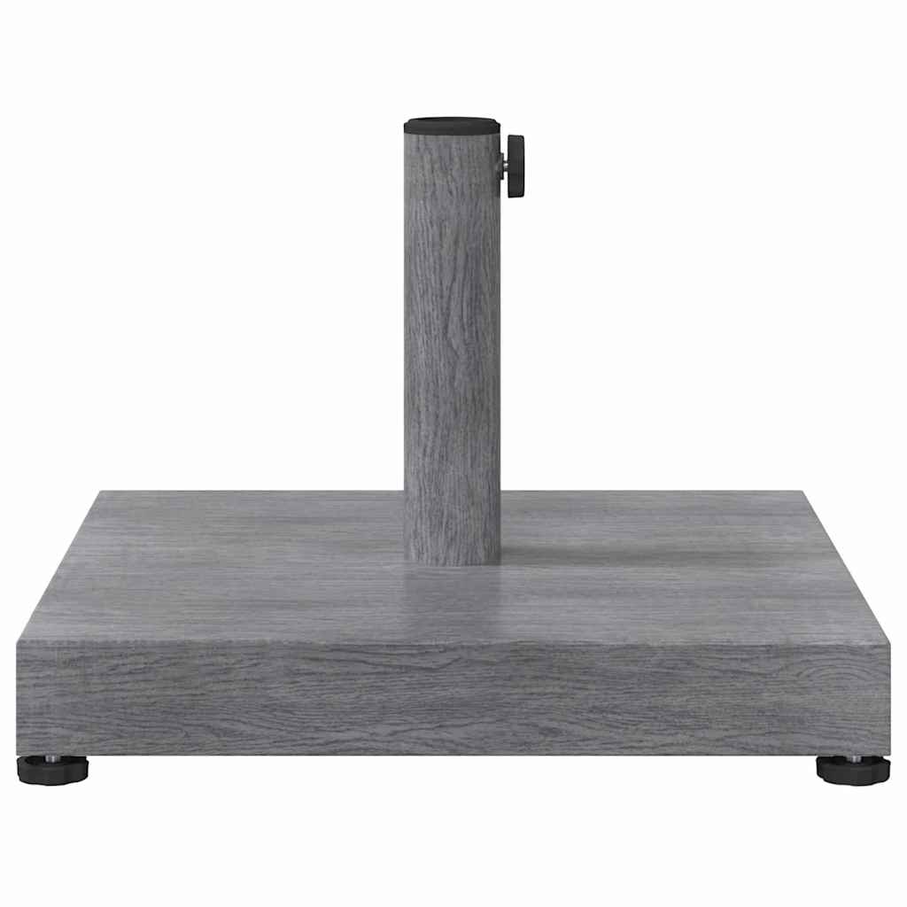 Parasol Base Dark Grey Wood look 45 x 45 x 31.5 cm