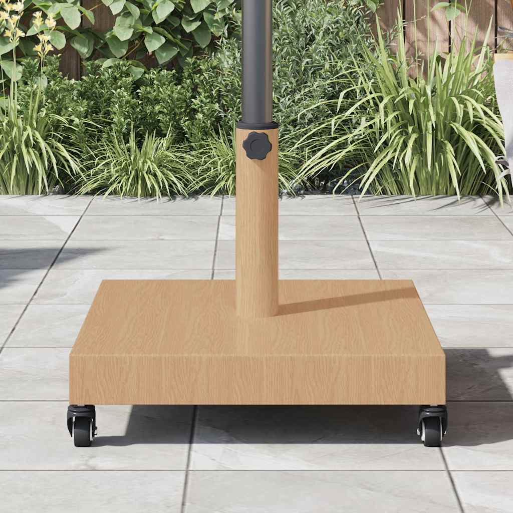Parasol Base Light Wood 45 x 45 x 31.5 cm