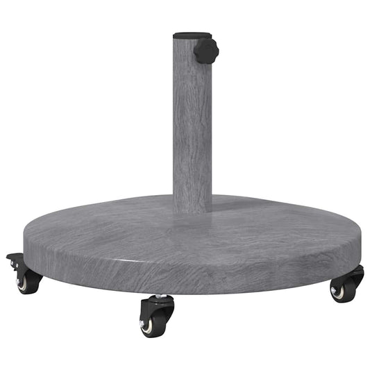 Parasol Base 24.8 kg Dark Grey Wood look Round Adjustable