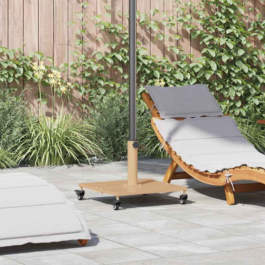Parasol Base 26.75 kg Light Wood Square Adjustable