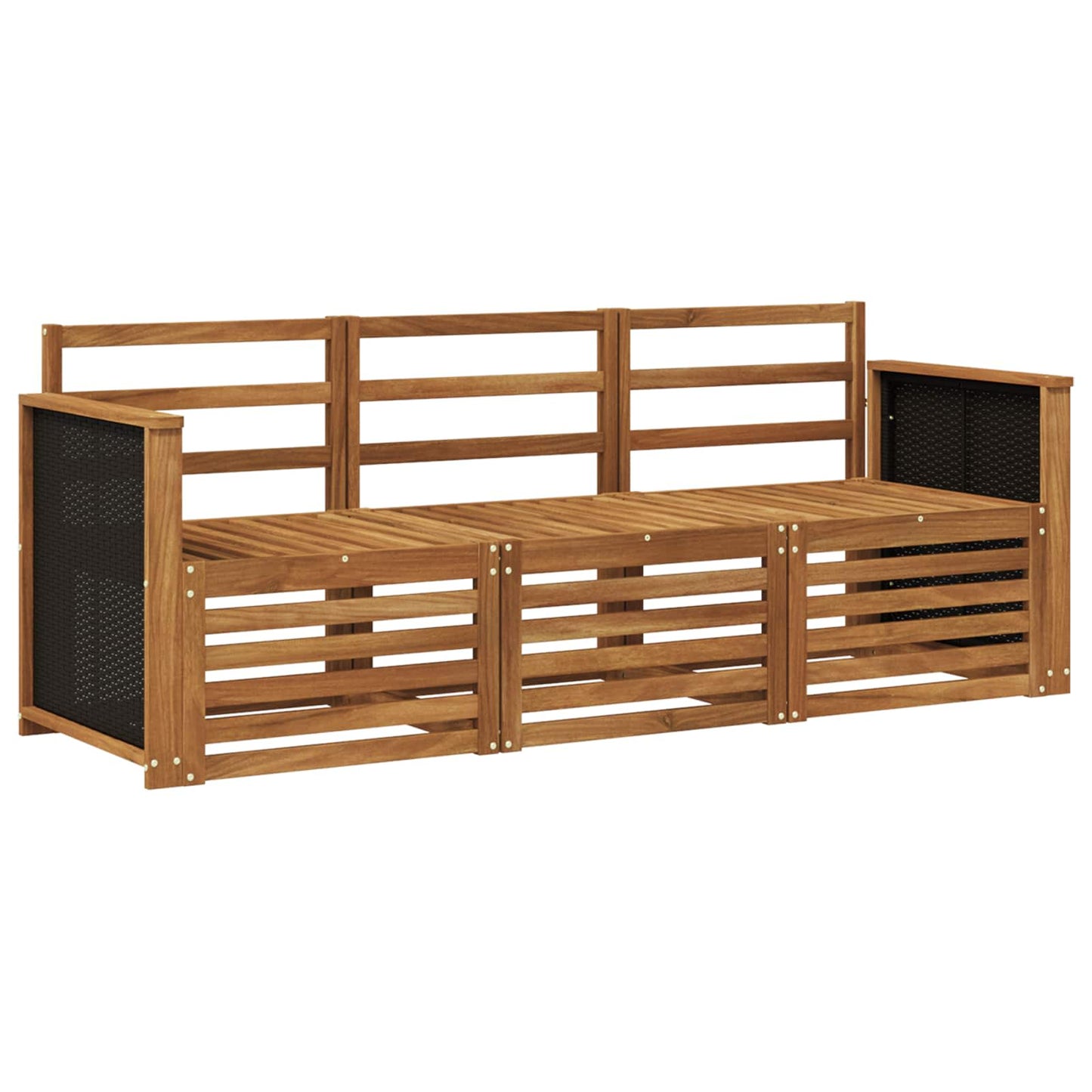 Sofa Sets 3 pcs Solid Acacia Wood
