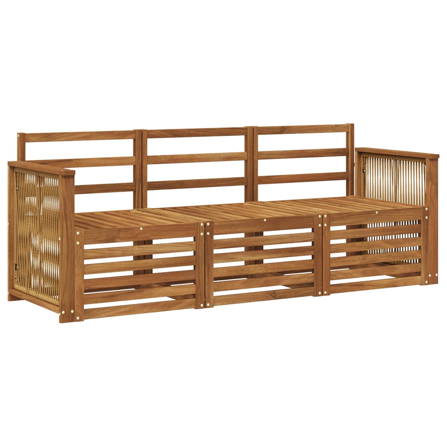 Sofa Sets 3 pcs Solid Acacia Wood