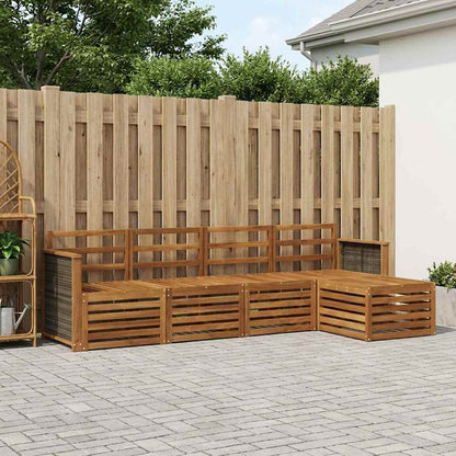 Outdoor Sofa Set 5 pcs Natural