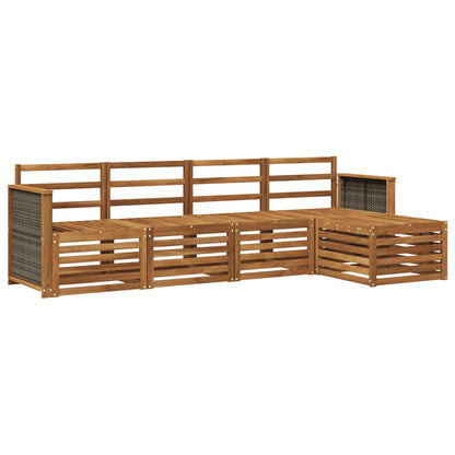 Outdoor Sofa Set 5 pcs Natural